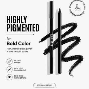 Intense Gaze Gel Kajal |Climate Based Formula| Carbon black Free | Jet Black |1g