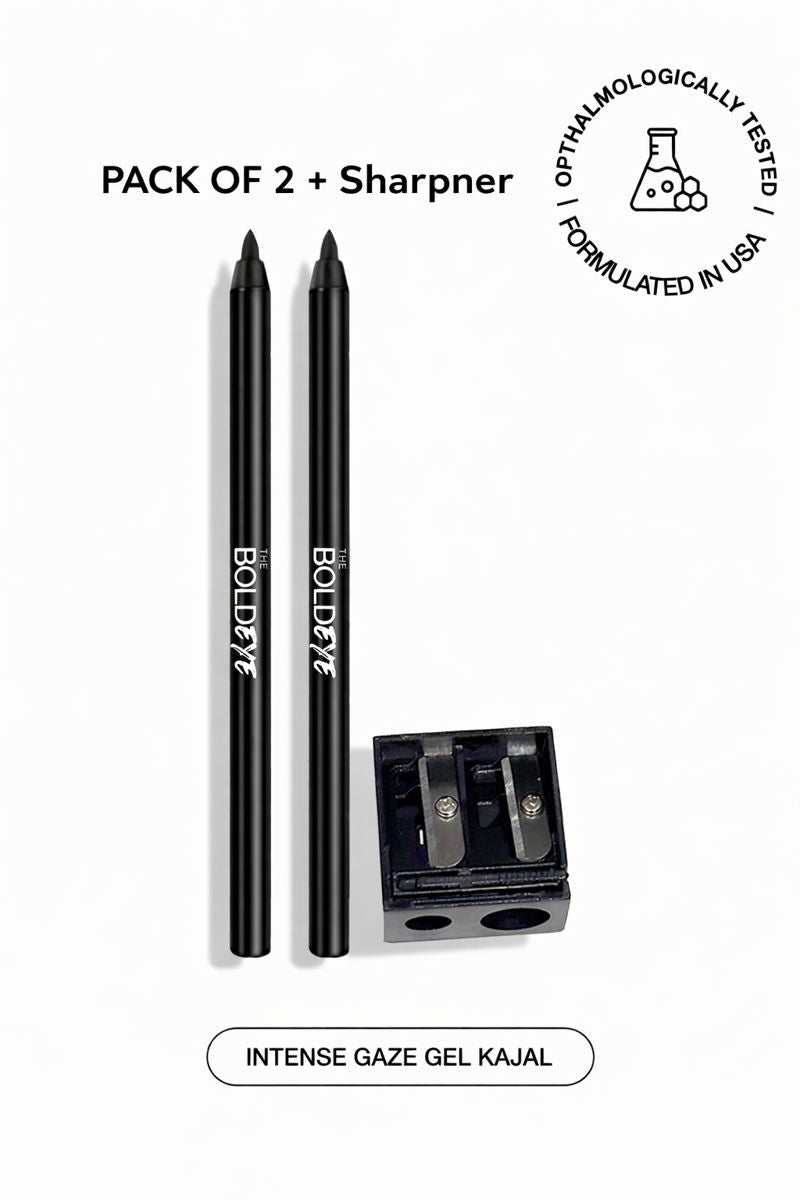 Gel Kajal Carbon Free | Jet Black | Waterproof & Smudge-Proof | 1g