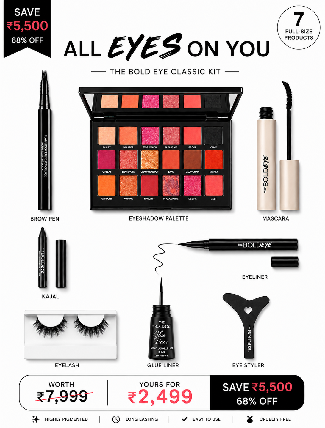 The Bold Eye® Blink Box ( 7 Drama Eye Essentials)